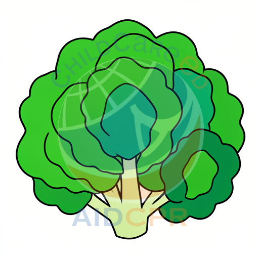 Green tree with rounded leafy canopy