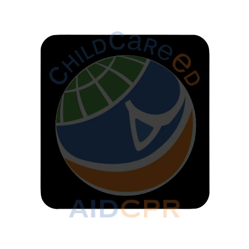Blue and red square shapes overlapping silhouette - ChildCareEd