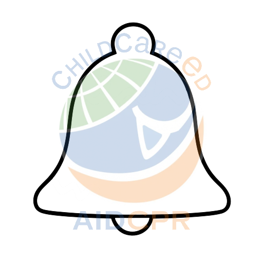 Orange bell with white zigzag patterns coloring page
