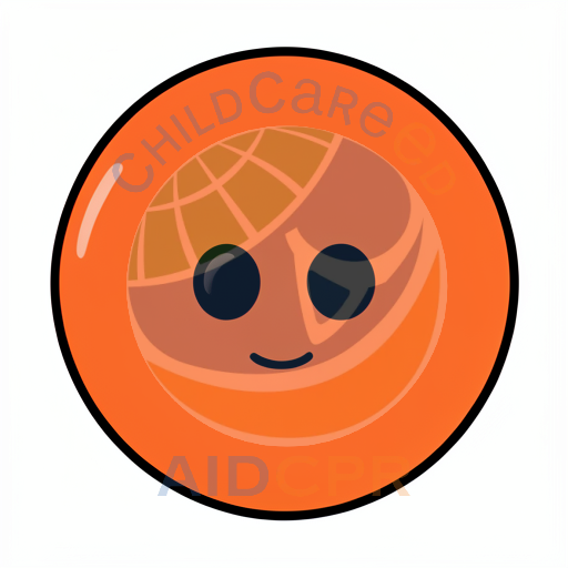 Orange circle with smiling face