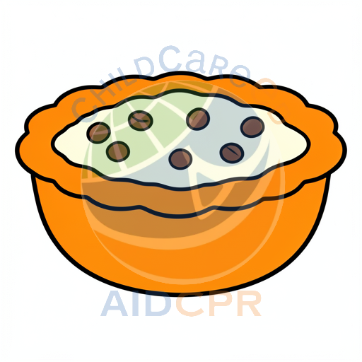 Orange pie with chocolate chips
