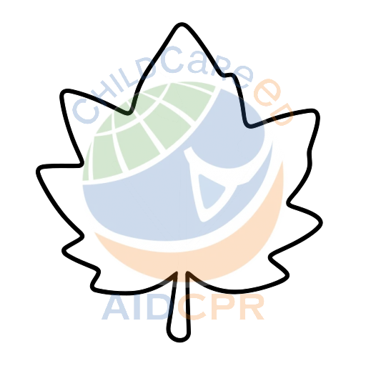 Bold colored maple leaf graphic coloring page