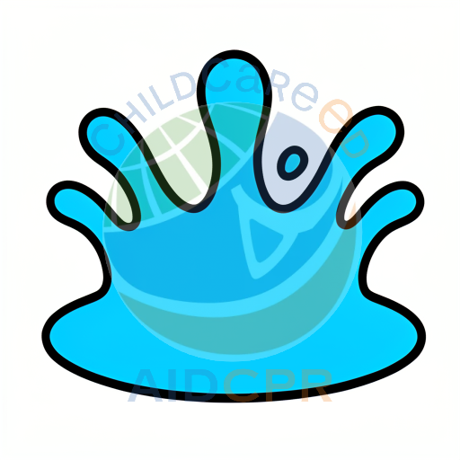 Playful blue crown with rounded points