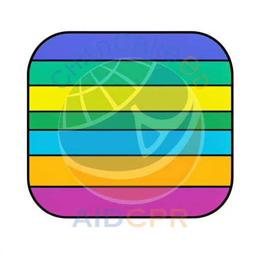 Rainbow flag with rounded corners