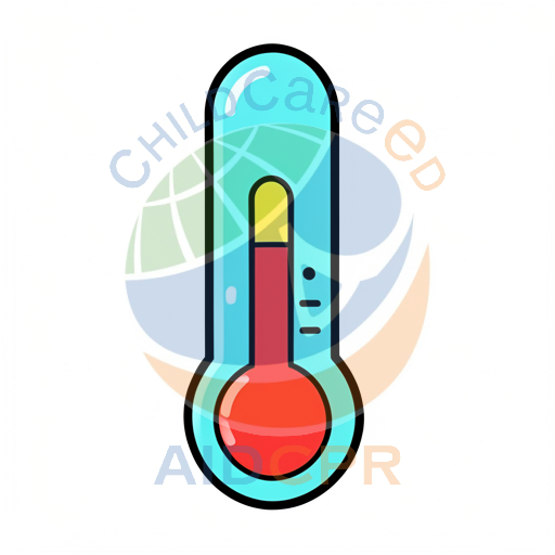Red liquid thermometer showing temperature