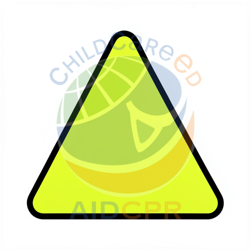 Safety triangle with black border