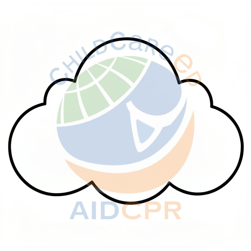 Simple black outline cloud shape