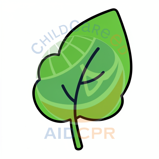 Simple cartoon leaf graphic design