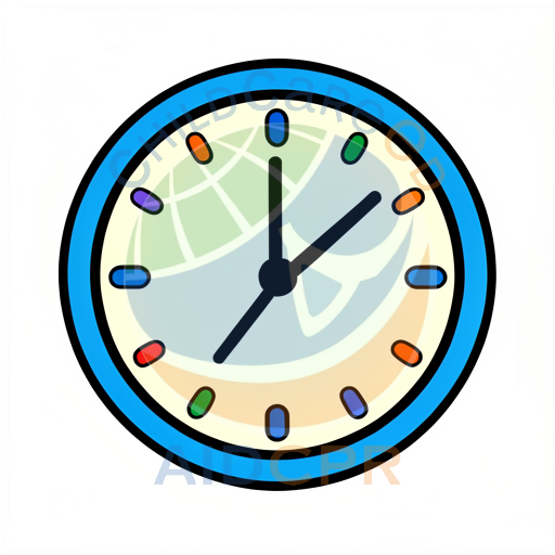 Simple clock with hands pointing to time