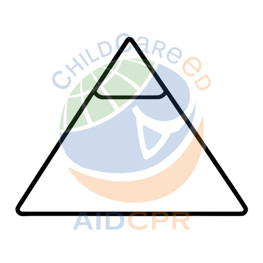 Simple geometric shape: yellow triangle coloring page