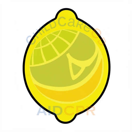 Simple lemon shape for early learning