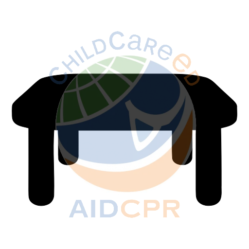 Simple orange table with rounded edges silhouette