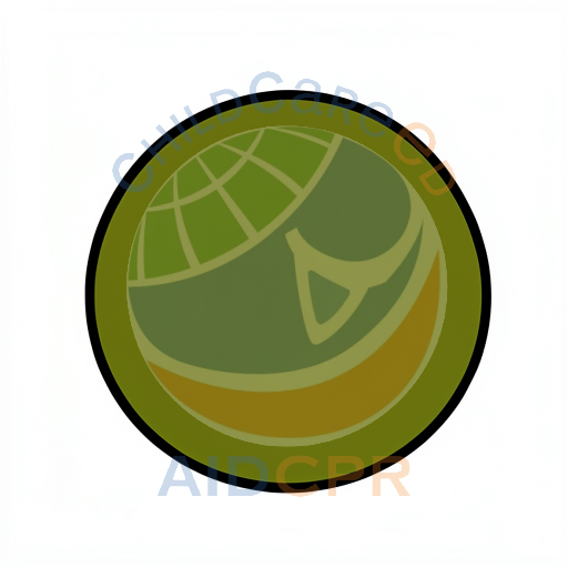 Simple solid green circular shape