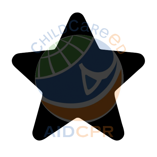 Simple star shape for early learning silhouette