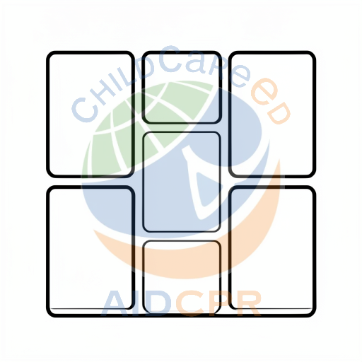 Six vertical rectangles arranged in two rows