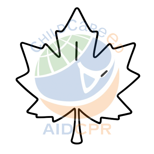 Split maple leaf with red and green coloring page
