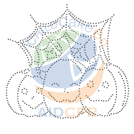Three smiling pumpkins under a spiderweb dotted tracing worksheet
