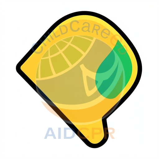 Yellow leaf-shaped object with green leaf