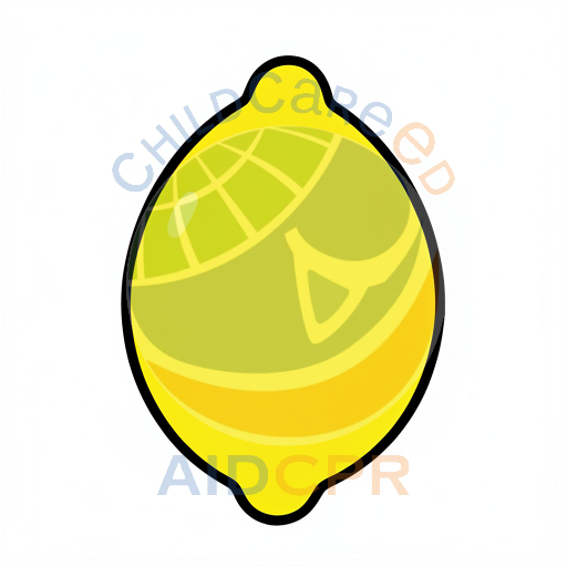 Bright lemon with curved shape