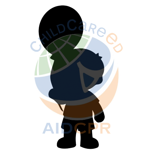 Boy smiling while grasping balloon string silhouette