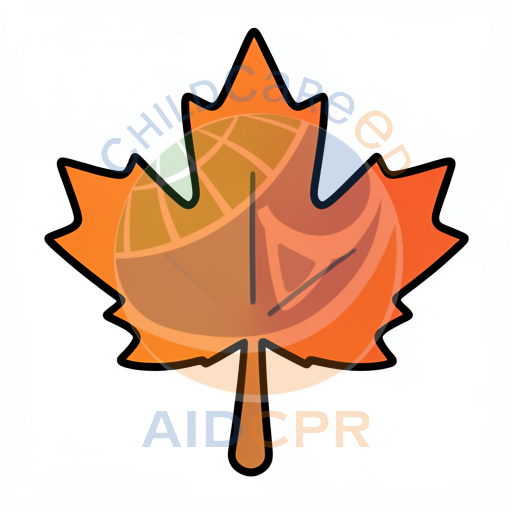 Bright orange maple leaf with black border