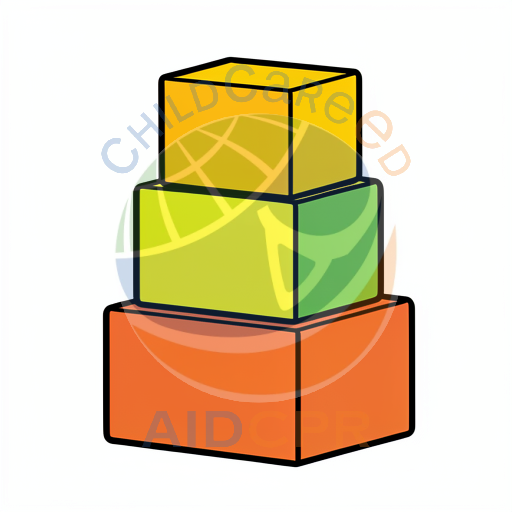Bright primary colored building blocks coloring page - ChildCareEd