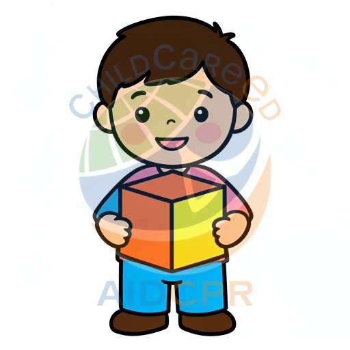 Cute boy smiling while holding open book