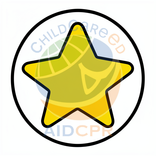 Bright star shape in round frame