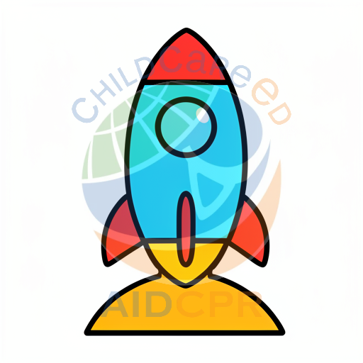 Rocket ship launching into space - ChildCareEd