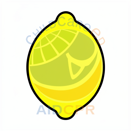 Simple lemon shape for early learning