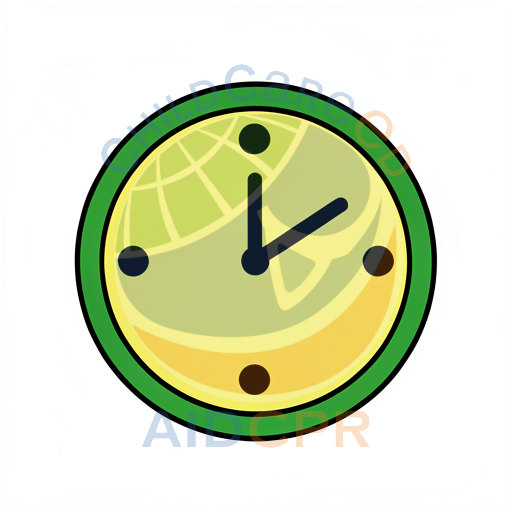 Simple clock showing time with bold hands