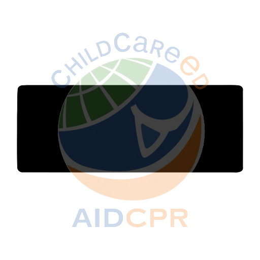 Yellow rectangle with black border silhouette - ChildCareEd