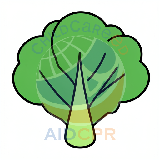 Green broccoli vegetable with thick stem