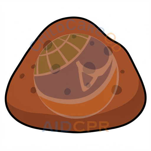 Brown cookie with chocolate chips