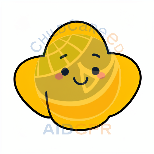 Happy yellow cloud with smiling face