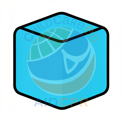 Blue hexagonal 3D shape with black outline