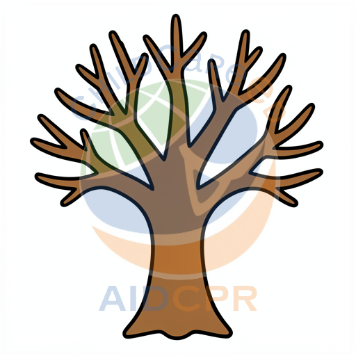 Brown tree with bare branches