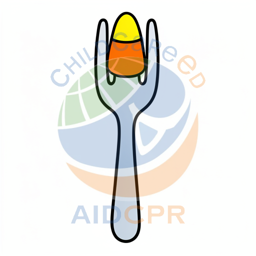 Candy Corn on a Fork