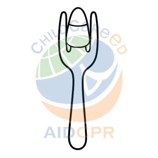 Candy Corn on a Fork coloring page