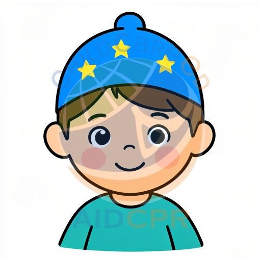 Smiling boy in star-patterned beanie