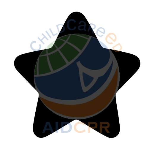 Simple star shape for early learning silhouette