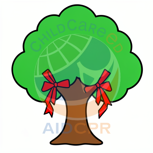 Tree with red bows on branches