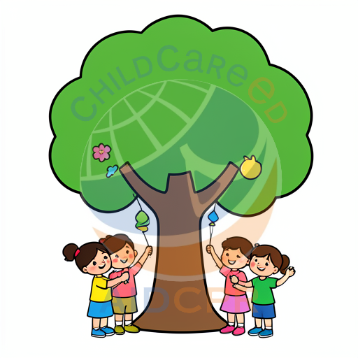 Children picking fruit from a tree