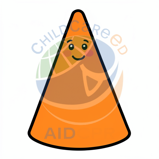 Cheerful candy corn with rosy cheeks