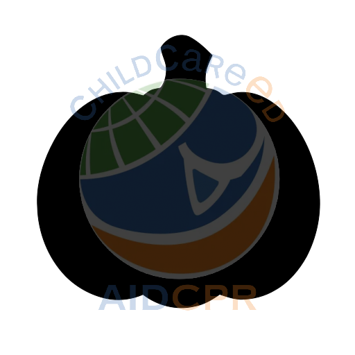 Pumpkin with three rounded sections silhouette