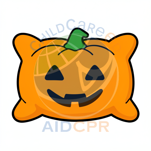 Smiling jack-o'-lantern with triangular eyes