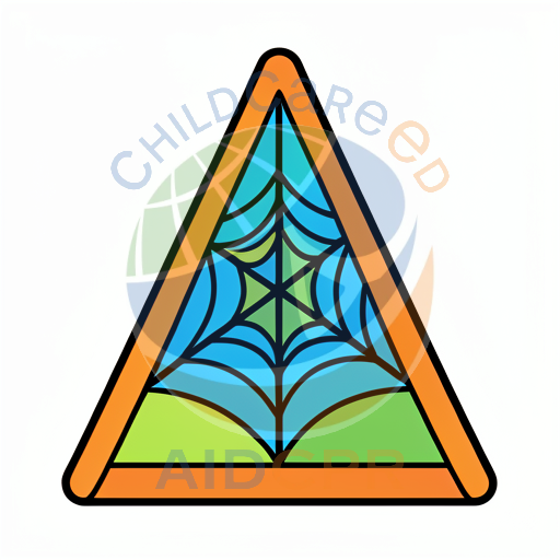 Stained glass triangle window design