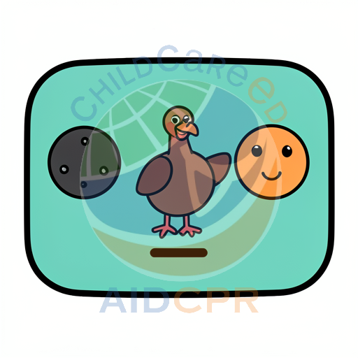 Turkey standing between two cookies