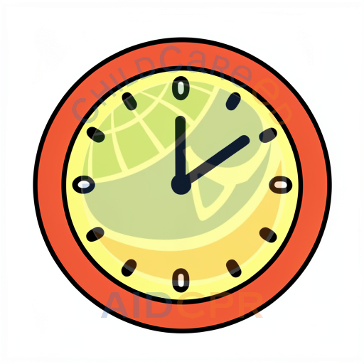 Clock showing time with bold hands