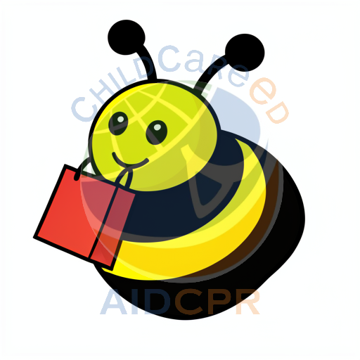 Happy bee reading red book